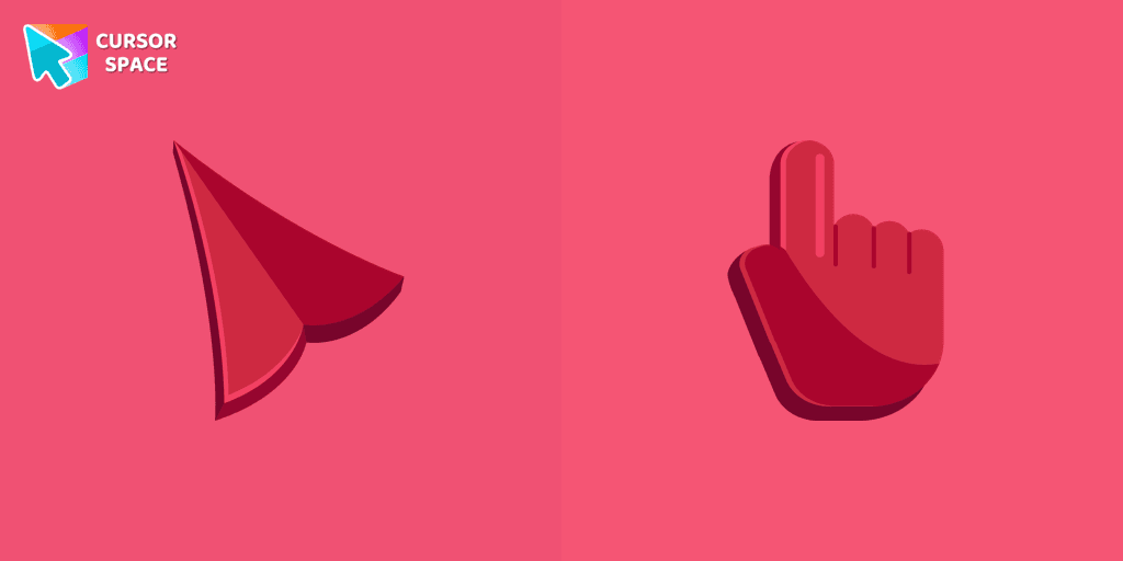 Maroon cursor cursor pack